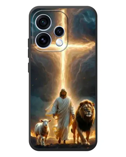 Чехол для OPPO Reno 15 с картинкой «Лев Иуды и Свет»