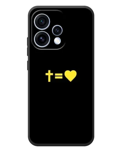 Чехол для OPPO Reno 15 с картинкой «Сердце и Крест»