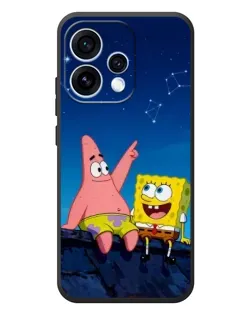 Чехол для OPPO Reno 15 с картинкой «Губка Боб и Патрик ночью»