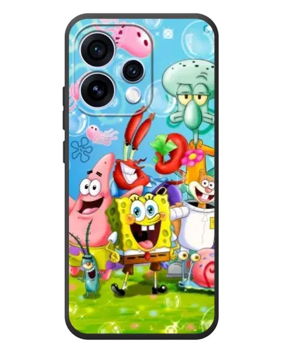 Чехол для OPPO Reno 15 с картинкой «Губка Боб и друзья» Чехол для OPPO Reno 15 с картинкой «Губка Боб и друзья»