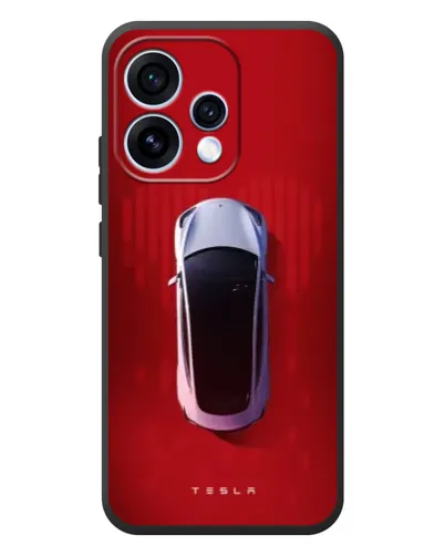 Чехол для OPPO Reno 15 с картинкой «Tesla Top View» Чехол для OPPO Reno 15 с картинкой «Tesla Top View»