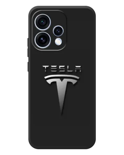 Чехол для OPPO Reno 15 с картинкой «Стальной логотип Tesla» Чехол для OPPO Reno 15 с картинкой «Стальной логотип Tesla»