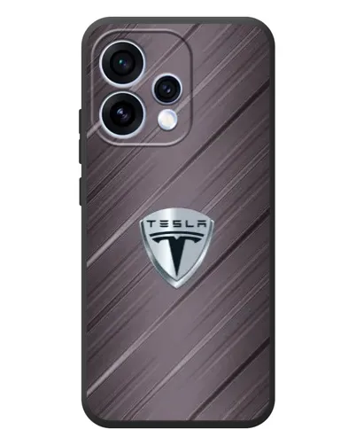 Чехол для OPPO Reno 15 с картинкой «Металлическая текстура Tesla» Чехол для OPPO Reno 15 с картинкой «Металлическая текстура Tesla»