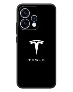 Чехол для OPPO Reno 15 с картинкой «Tesla White Logo»
