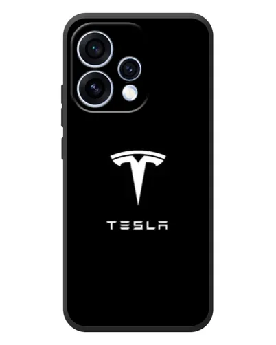 Чехол для OPPO Reno 15 с картинкой «Tesla White Logo» Чехол для OPPO Reno 15 с картинкой «Tesla White Logo»