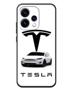 Чехол для OPPO Reno 15 с картинкой «Tesla White Style»