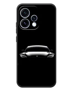 Чехол для OPPO Reno 15 с картинкой «Фары Tesla Night»