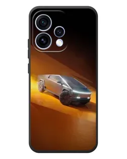 Чехол для OPPO Reno 15 с картинкой «Cybertruck в пустыне»