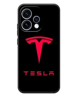 Чехол для OPPO Reno 15 с картинкой «Tesla Red Logo»