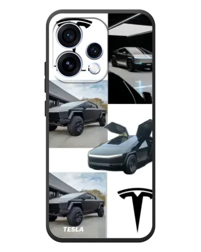 Чехол для OPPO Reno 15 с картинкой «Коллаж Cybertruck Tesla» Чехол для OPPO Reno 15 с картинкой «Коллаж Cybertruck Tesla»