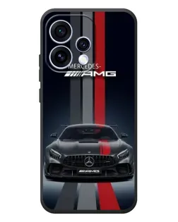 Чохол для OPPO Reno 15 з картинкою «Mercedes — білий карбон»