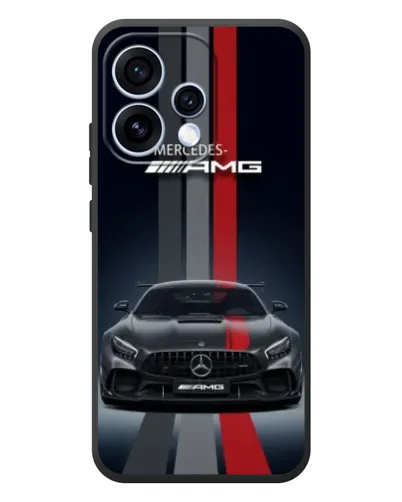 Чехол для OPPO Reno 15 с картинкой «Mercedes — белый карбон»
