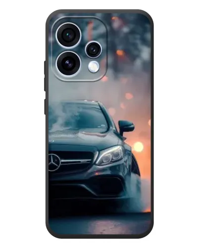 Чехол для OPPO Reno 15 с картинкой «Mercedes — ночной город»