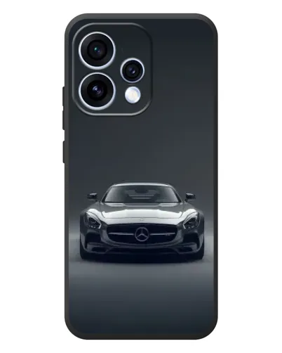 Чехол для OPPO Reno 15 с картинкой «Mercedes на черном»