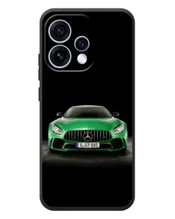 Чехол для OPPO Reno 15 с картинкой «Mercedes — неоновый лого»