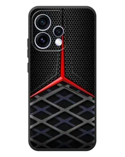Чехол для OPPO Reno 15 с картинкой «Mercedes Carbon Grid»