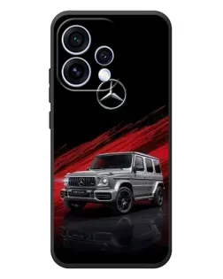 Чехол для OPPO Reno 15 с картинкой «Mercedes G-Class красный»