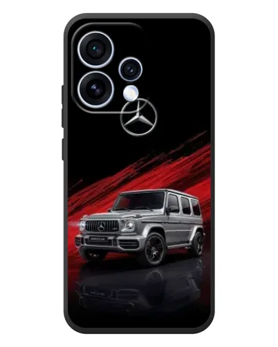 Чехол для OPPO Reno 15 с картинкой «Mercedes G-Class красный»