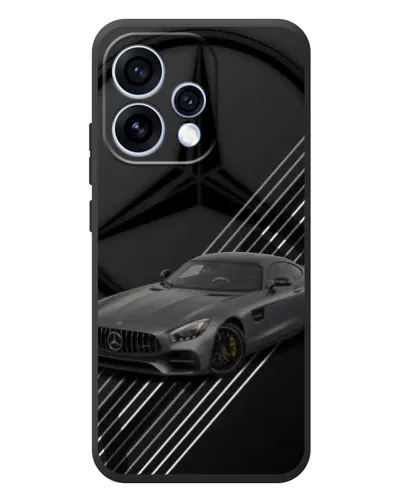 Чехол для OPPO Reno 15 с картинкой «Mercedes AMG — графика»