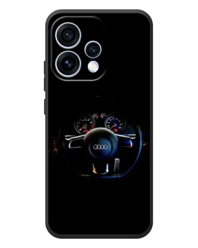 Чехол для OPPO Reno 15 с картинкой «Салон Audi — руль»