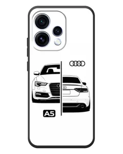 Чехол для OPPO Reno 15 с картинкой «Audi — контрастный дизайн»
