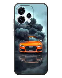 Чехол для OPPO Reno 15 с картинкой «Audi в облаках дыма»