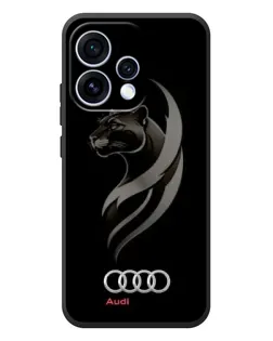 Чехол для OPPO Reno 15 с картинкой «Графика — пантера и Audi»