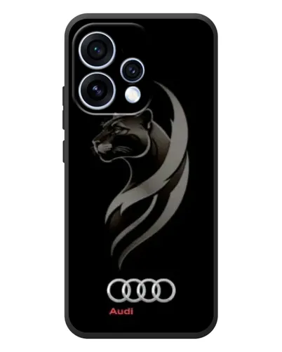 Чехол для OPPO Reno 15 с картинкой «Графика — пантера и Audi»