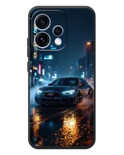 Чехол для OPPO Reno 15 с картинкой «Ночной город и Audi»