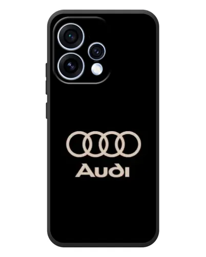 Чехол для OPPO Reno 15 с картинкой «Audi — золотой логотип»