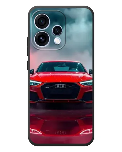 Чехол для OPPO Reno 15 с картинкой «Audi RS — красный стиль»