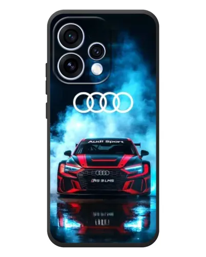 Чехол для OPPO Reno 15 с картинкой «Audi Sport — неон»