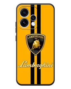 Чехол для OPPO Reno 15 с картинкой «Lamborghini Stripe желтый»