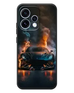 Чехол для OPPO Reno 15 с картинкой «Lamborghini дымная эстетика»