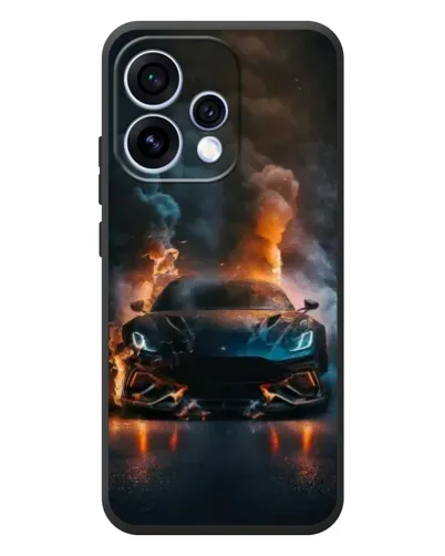 Чехол для OPPO Reno 15 с картинкой «Lamborghini дымная эстетика»