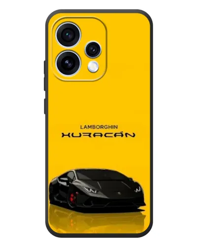 Чехол для OPPO Reno 15 с картинкой «Lamborghini Huracan черный»