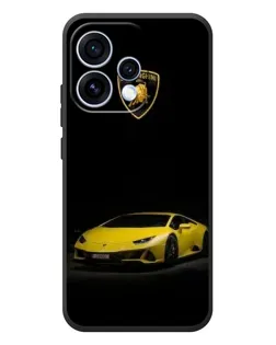 Чехол для OPPO Reno 15 с картинкой «Lamborghini желтый акцент»