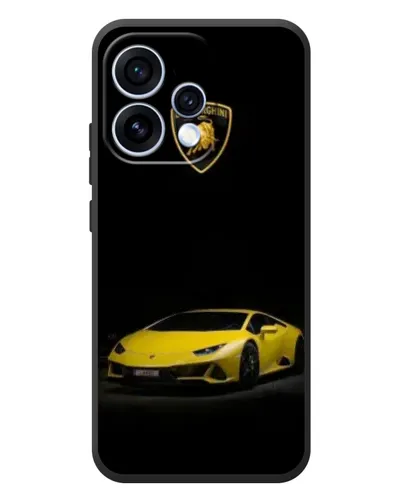 Чехол для OPPO Reno 15 с картинкой «Lamborghini желтый акцент»