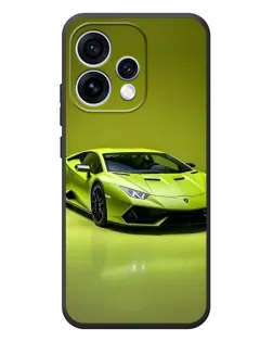 Чехол для OPPO Reno 15 с картинкой «Салатовый Lamborghini Huracan»