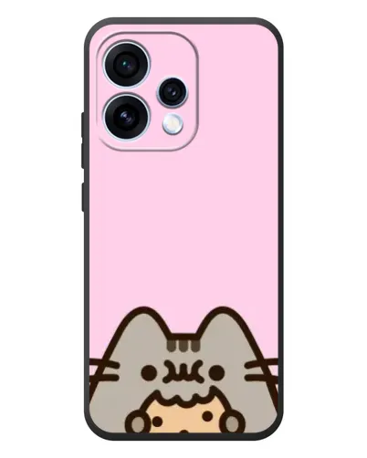 Чехол для OPPO Reno 15 с картинкой «Pusheen и печенье» Чехол для OPPO Reno 15 с картинкой «Pusheen и печенье»