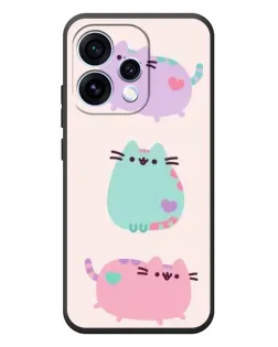 Чехол для OPPO Reno 15 с картинкой «Pusheen трио» Чехол для OPPO Reno 15 с картинкой «Pusheen трио»