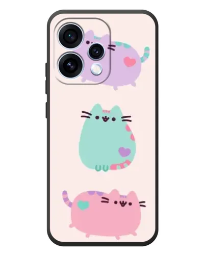Чехол для OPPO Reno 15 с картинкой «Pusheen трио» Чехол для OPPO Reno 15 с картинкой «Pusheen трио»