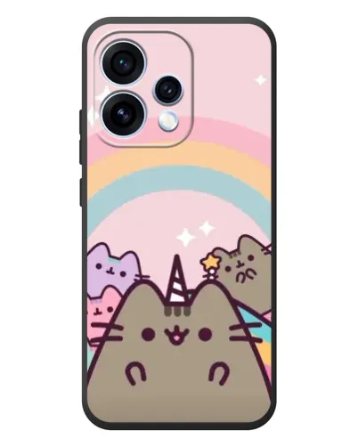Чехол для OPPO Reno 15 с картинкой «Единорог Pusheen» Чехол для OPPO Reno 15 с картинкой «Единорог Pusheen»
