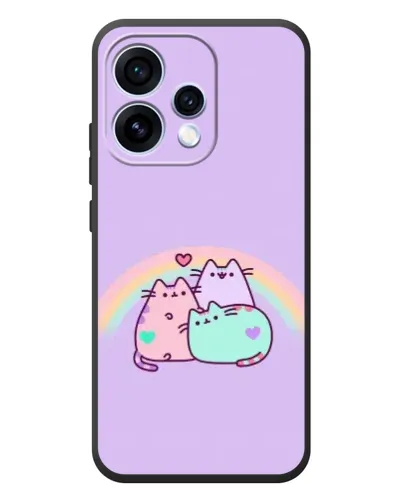 Чехол для OPPO Reno 15 с картинкой «Радужные Пушины» Чехол для OPPO Reno 15 с картинкой «Радужные Пушины»