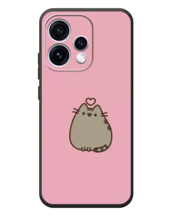 Чехол для OPPO Reno 15 с картинкой «Pusheen сердце» Чехол для OPPO Reno 15 с картинкой «Pusheen сердце»