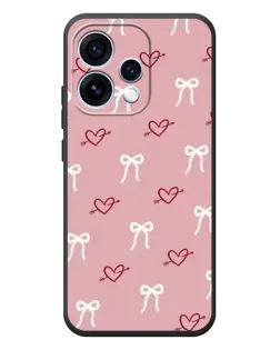 Чехол для OPPO Reno 15 с картинкой «Сердца и банты»