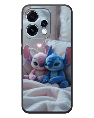 Чехол для OPPO Reno 15 с картинкой «Плюшевые Стич Ангел»