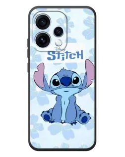 Чехол для OPPO Reno 15 с картинкой «Stitch среди цветов»