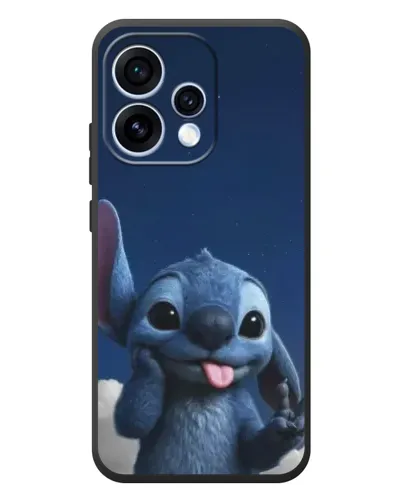 Чехол для OPPO Reno 15 с картинкой «Стич в облаках»