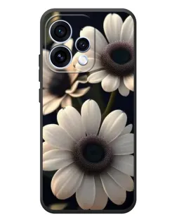 Чехол для OPPO Reno 15 с картинкой «Белые маргаритки макро»